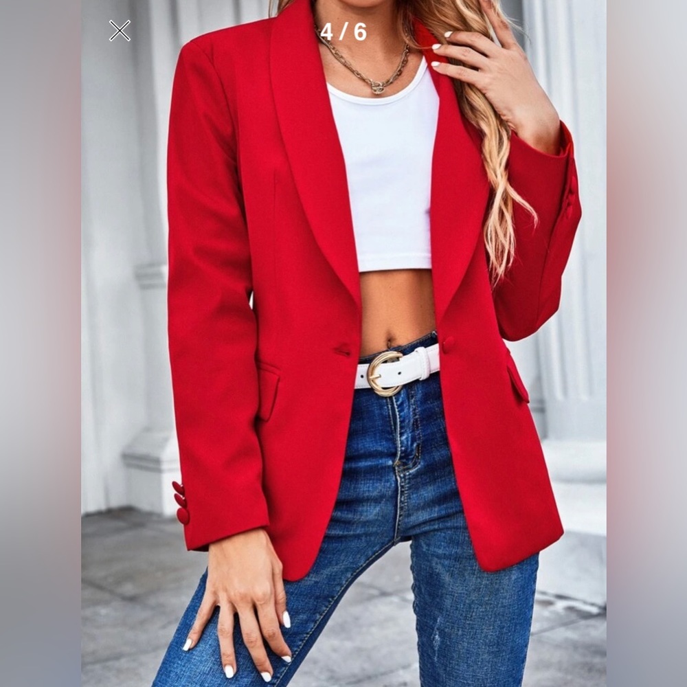 red blazer